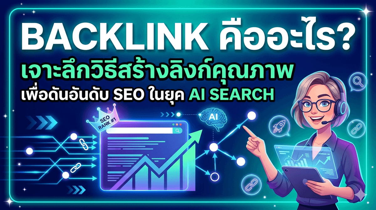 Backlink คืออะไร? เจาะลึกวิธีสร้างลิงก์คุณภาพเพื่อดันอันดับ SEO ในยุค AI Search