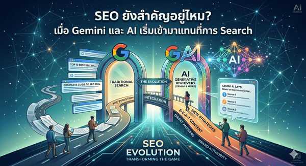 SEO ยังสำคัญอยู่ไหม? เมื่อ Gemini และ ChatGPT เริ่มเข้ามา ตอบ แทนการ ค้นหา