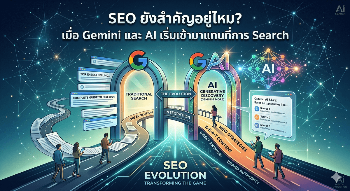 SEO ยังสำคัญอยู่ไหม? เมื่อ Gemini และ ChatGPT เริ่มเข้ามา ตอบ แทนการ ค้นหา