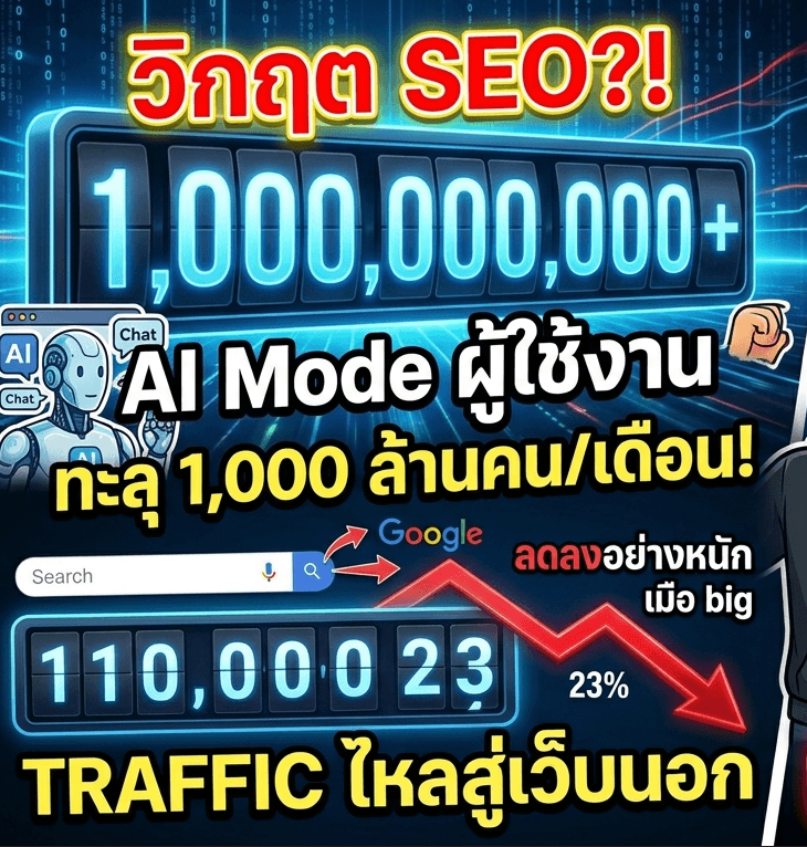 สถิติการลดลงของ Traffic สู่ Open Web